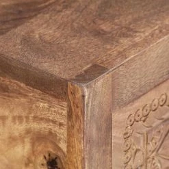 VidaXL Table console 90 x 30 x 75 cm Bois de manguier massif -Tables d'appoint Soldes image 5 286555