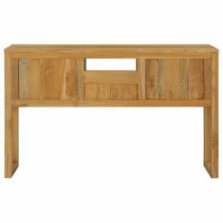 VidaXL Table console 120x32x75 cm Bois de teck massif -Tables d'appoint Soldes image 5 288844
