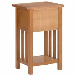 VidaXL Table à revues avec tiroir 35x27x55 cm Bois de chêne solide -Tables d'appoint Soldes image 5 289182
