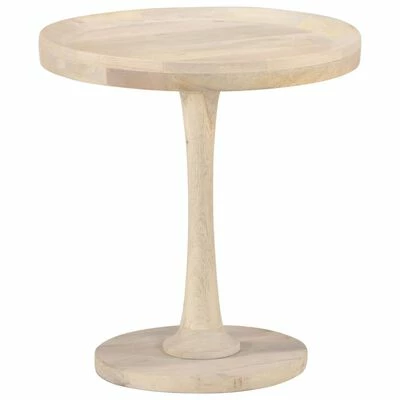 VidaXL Table d'appoint Ø50x55 cm Bois de manguier massif 5 VidaXL Table d'appoint Ø50x55 cm Bois de manguier massif – Image 5