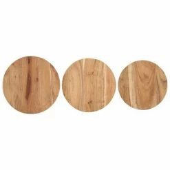 VidaXL Tables d'appoint 3 pcs Bois d'acacia solide 10 VidaXL Tables d'appoint 3 pcs Bois d'acacia solide -Tables d'appoint Soldes image 5 320687