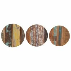 VidaXL Tables d'appoint 3 pcs Bois de récupération massif -Tables d'appoint Soldes image 5 320688