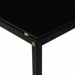 VidaXL Table d'appoint Noir 40x40x60 cm Verre trempé -Tables d'appoint Soldes image 5 322784