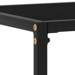VidaXL Table console Noir 80x35x75 cm Verre trempé 10 VidaXL Table console Noir 80x35x75 cm Verre trempé -Tables d'appoint Soldes image 5 322808
