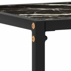 VidaXL Table console Noir 80x35x75 cm Verre trempé 10 VidaXL Table console Noir 80x35x75 cm Verre trempé -Tables d'appoint Soldes image 5 322810