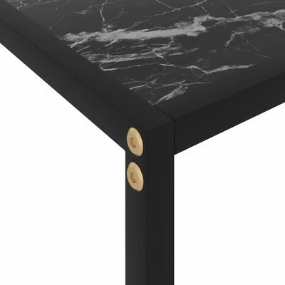 VidaXL Table console Noir 60x35x75 cm Verre trempé 5 VidaXL Table console Noir 60x35x75 cm Verre trempé – Image 5