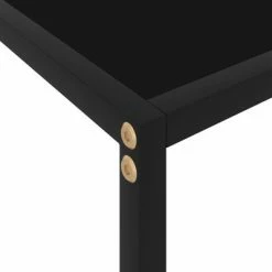 VidaXL Table console Noir 100x35x75 cm Verre trempé -Tables d'appoint Soldes image 5 322836