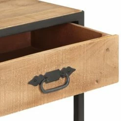 VidaXL Table console 90x35x74 cm Bois de récupération massif -Tables d'appoint Soldes image 5 323516