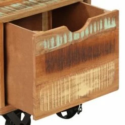 VidaXL Table d'appoint 40x40x55 cm Bois de récupération massif -Tables d'appoint Soldes image 5 328410