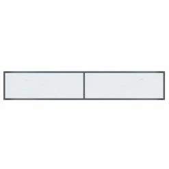 VidaXL Table console Blanc 200x35x75,5 cm Verre trempé -Tables d'appoint Soldes image 5 331708