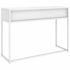 VidaXL Table console Blanc 106x35x75 cm Acier 10 VidaXL Table console Blanc 106x35x75 cm Acier -Tables d'appoint Soldes image 5 335893