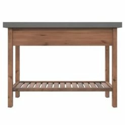 VidaXL Table console 110x35x80 cm Bois de sapin massif -Tables d'appoint Soldes image 5 340768