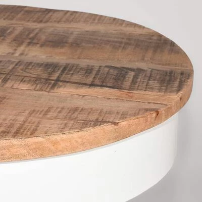 LABEL51 Table d'angle Saria 44x53 cm Blanc 5 LABEL51 Table d'angle Saria 44x53 cm Blanc – Image 5