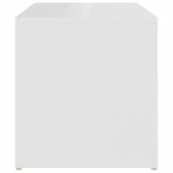 VidaXL Table d'appoint Blanc 59x36x38 cm Aggloméré -Tables d'appoint Soldes image 5 806696