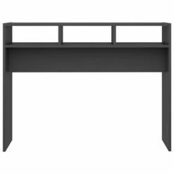 VidaXL Table console Gris 105x30x80 cm Aggloméré -Tables d'appoint Soldes image 5 808307