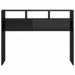 VidaXL Table console Noir brillant 105x30x80 cm Aggloméré 10 VidaXL Table console Noir brillant 105x30x80 cm Aggloméré -Tables d'appoint Soldes image 5 808312
