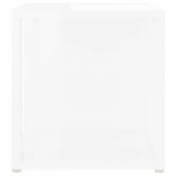 VidaXL Table d'appoint Blanc brillant 33x33x34,5 cm Aggloméré -Tables d'appoint Soldes image 5 809014