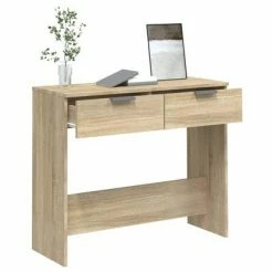VidaXL Table console Chêne sonoma 90x36x75 cm Bois d'ingénierie 10 VidaXL Table console Chêne sonoma 90x36x75 cm Bois d'ingénierie -Tables d'appoint Soldes image 5 811334