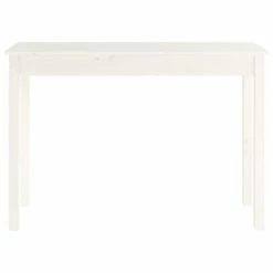 VidaXL Table console Blanc 110x40x75 cm Bois massif de pin -Tables d'appoint Soldes image 5 814240