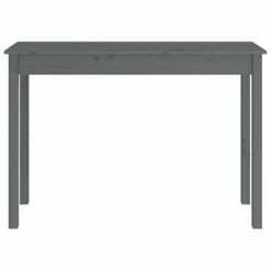 VidaXL Table console Gris 110x40x75 cm Bois massif de pin -Tables d'appoint Soldes image 5 814241