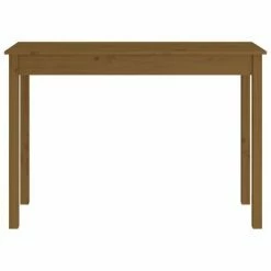 VidaXL Table console Marron miel 110x40x75 cm Bois massif de pin -Tables d'appoint Soldes image 5 814242