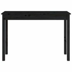 VidaXL Table console Noir 110x40x75 cm Bois massif de pin -Tables d'appoint Soldes image 5 814243