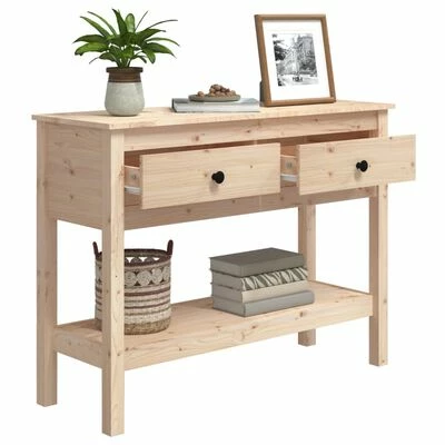 VidaXL Table console 100x35x75 cm Bois massif de pin 5 VidaXL Table console 100x35x75 cm Bois massif de pin – Image 5