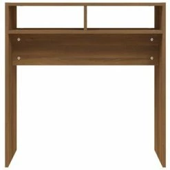 VidaXL Table console Chêne marron 78x30x80 cm Bois d'ingénierie -Tables d'appoint Soldes image 5 815938