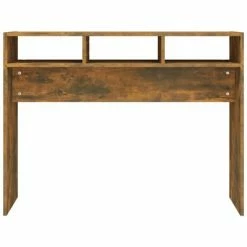 VidaXL Table console Chêne fumé 105x30x80 cm Bois d'ingénierie -Tables d'appoint Soldes image 5 815939