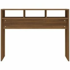 VidaXL Table console Chêne marron 105x30x80 cm Bois d'ingénierie -Tables d'appoint Soldes image 5 815941