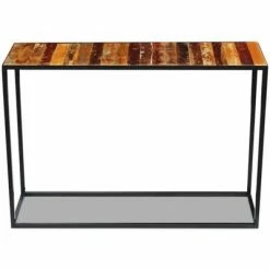 VidaXL Table console Bois de récupération massif 110 x 35 x 76 cm -Tables d'appoint Soldes image 6 243337