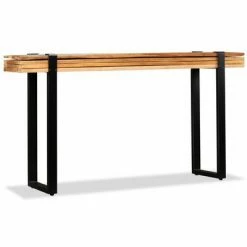VidaXL Table console Bois de récupération massif réglable -Tables d'appoint Soldes image 6 244594