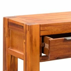 VidaXL Table console Bois d'acacia massif 86 x 30 x 75 cm -Tables d'appoint Soldes image 6 245192