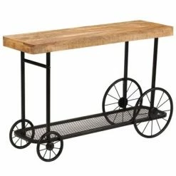 VidaXL Table console Bois massif de manguier 115 x 36 x 76 cm -Tables d'appoint Soldes image 6 245260