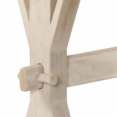 VidaXL Table console avec dessus en zinc 118x35x76 cm Bois de manguier 6 VidaXL Table console avec dessus en zinc 118x35x76 cm Bois de manguier – Image 6