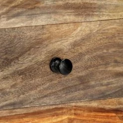 VidaXL Table console murale 100x25x20 cm Bois de Sesham massif -Tables d'appoint Soldes image 6 247749