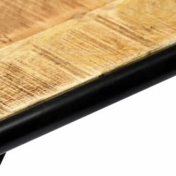 VidaXL Table console 140 x 35 x 76 cm Bois de manguier massif brut -Tables d'appoint Soldes image 6 247869