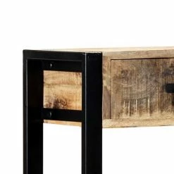 VidaXL Table console 90 x 30 x 75 cm Bois de manguier massif -Tables d'appoint Soldes image 6 247920