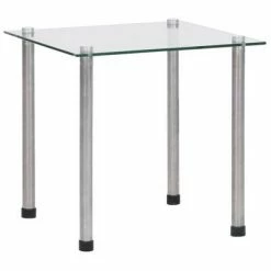 VidaXL Tables gigognes 3 pcs Transparent Verre trempé -Tables d'appoint Soldes image 6 249528