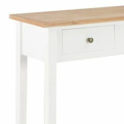 VidaXL Table de console et coiffeuse Blanc 79x30x74 cm Bois -Tables d'appoint Soldes image 6 280053