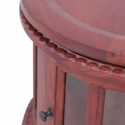 VidaXL Armoire de vitrine Marron 50x50x76 cm Bois d'acajou massif -Tables d'appoint Soldes image 6 283843