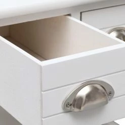 VidaXL Table d'appoint Blanc 40x40x40 cm Bois de Paulownia -Tables d'appoint Soldes image 6 284068