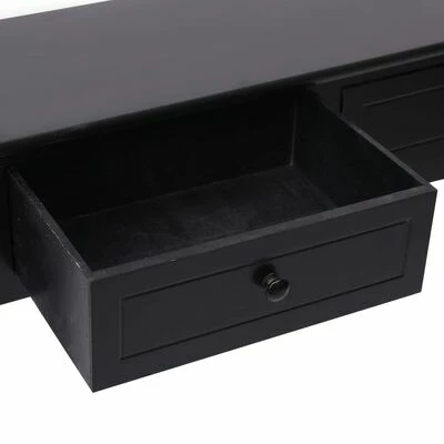 VidaXL Table console Noir 90 x 30 x 77 cm Bois 6 VidaXL Table console Noir 90 x 30 x 77 cm Bois – Image 6