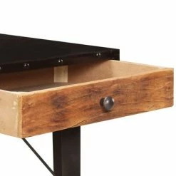 VidaXL Table console 118x35x76 cm Bois de récupération massif -Tables d'appoint Soldes image 6 287858