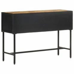 VidaXL Table console 110x35x75 cm Bois de manguier brut -Tables d'appoint Soldes image 6 288473