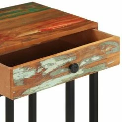 VidaXL Table d'appoint en U 45x30x61 cm Bois de récupération massif -Tables d'appoint Soldes image 6 289092