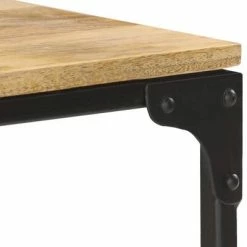 VidaXL Table console 110x30x75 cm Bois de manguier massif -Tables d'appoint Soldes image 6 320259