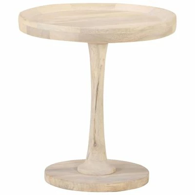 VidaXL Table d'appoint Ø50x55 cm Bois de manguier massif 6 VidaXL Table d'appoint Ø50x55 cm Bois de manguier massif – Image 6