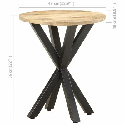VidaXL Table d'appoint 48x48x56 cm Bois de manguier massif 6 VidaXL Table d'appoint 48x48x56 cm Bois de manguier massif – Image 6