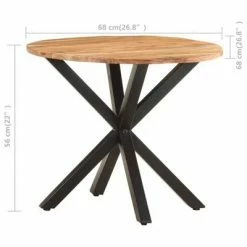 VidaXL Table d'appoint 68x68x56 cm Bois d'acacia massif -Tables d'appoint Soldes image 6 320660